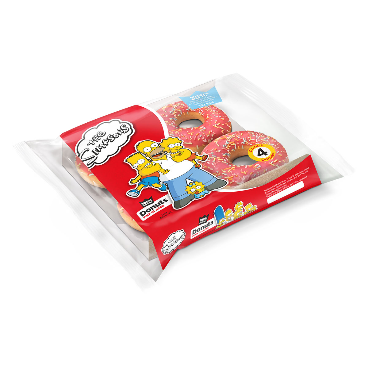 The Simpsons® Donut pink (4-pack)